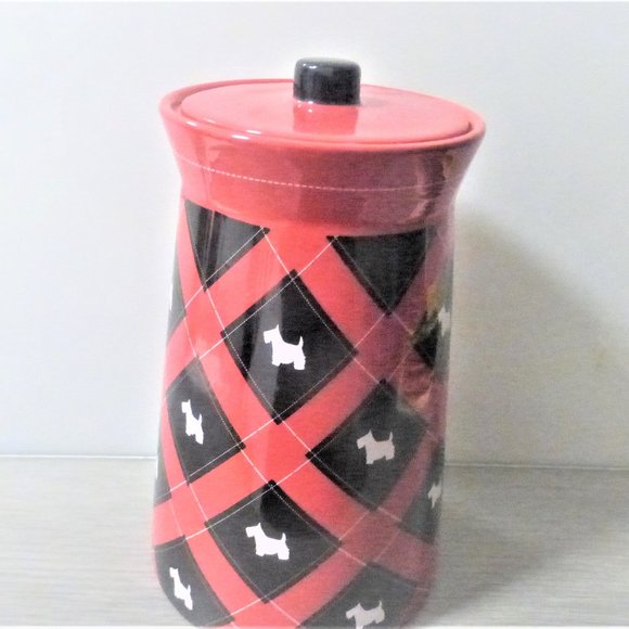 SCOTTIE DOG Cookie Jar by MSRF Inc. Cookie Jar Yorkshire Terrier Dog Biscuit Jar - Picture 1 of 5